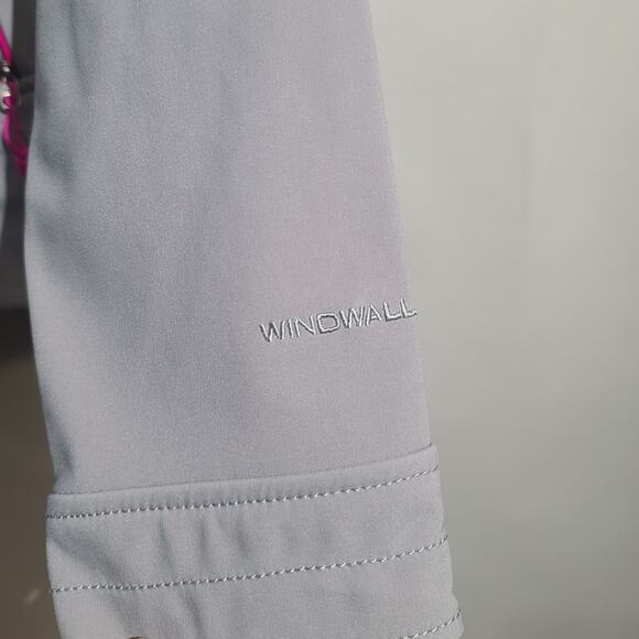 The North Face Calentito 2 WindWall Softshell Jacket Small Gray/Pink GUC - Picture 4 of 7